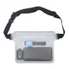 Bolsa impermeable para teléfono de gran tamaño transfronteriza, adecuada para rafting, riñonera impermeable cruzada, funda de teléfono sellada de PVC para nadar y jugar en el agua, transparente