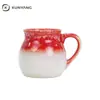 Venta Directa de Fábrica Taza de Cerámica Barriga de Tambor Volteable Patrón Personalizado Estilo Nórdico Taza de Cerámica para Café con Leche