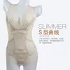 Lingerie Modeladora com Botões em Formato de Triângulo, Modelador Corporal Pós-Parto Sexy de Renda, Peça Única Modeladora para Mulheres, Estilo Simples
