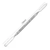 Palo mezclador de acero inoxidable para base de maquillaje con relieve, en stock. Palo cuchillo, en stock. Suministro al por mayor de palitos mezcladores de color de vena de hoja para gel de fototerapia