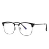 Armazones Ópticos Metálicos Nuevos para Cejas de Hombres Transfronterizos Se Pueden Equipar con Lentes para Miopía y Presbicia Armazones de Gafas Retro Elegantes Fabricantes Venta al por Mayor