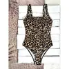 2026 Nuevo Bikini de Comercio Exterior Moda Europea y Americana Estampado de Leopardo Sexy Traje de Baño de una Pieza Cubre Vientre para Mujer Ropa de Baño para Playa y Aguas Termales