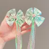 Acessórios de Cabelo com Laço para Meninas Grampos de Cabelo Adorno de Trança para Crianças Presilhas de Bebê Fitas para Meninas Pequenas Grampos Populares de Princesa