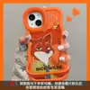 Lindo Nick es Adecuado para Funda de Teléfono Móvil Naranja Apple 17 Iphone15Promax Doble Soporte 16 Dibujos Animados 14 Huawei