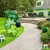 Calle Transfronteriza. Decoraciones para Fiesta al Aire Libre del Día de San Patricio Colgantes Arreglo para Festival Irlandés Adornos Colgantes de Trébol Accesorios