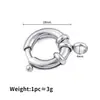Hebilla de Resorte para Volante de Acero Inoxidable Hebilla de Conexión que No se Desvanece Hebilla de Marinero de Acero de Titanio Accesorios para Joyería DIY Collar Pulsera