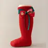 Calcetines Navideños Personalizados para Niños de Media Pantorrilla Rojos Festivos para las Fiestas de Año Nuevo Calcetines de Bebé de Media Pantorrilla Calcetines para Bebé Transfronterizos