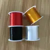 Linha de pesca não elástica com contas vermelhas linha de cristal transparente fio preto fino linha de pesca dourada anel trançado boca envolvente