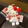 Auténtico Peluche de Dibujos Animados Sanrio Hello Kitty Bolsa Decoración Colgante Llavero Colgante