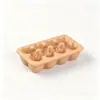 Popular Transfronterizo Miniatura Juguete Cartón de Huevos Modelo Casa de Muñecas Decoración de Casa de Muñecas Bandeja de Huevos de Resina Artificial