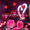 Lámpara de Succión LED de San Valentín Lámpara de Cortina de Amor Ventana Creativa Centro Comercial Boda Boda Tanabata Propuesta Atmósfera Paño