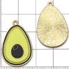 Mezcla de 30 Estilos de Aleación con Goteo de Aceite Dibujos Animados Fruta Piña Fresa Colgante Colgante Pulsera DIY Collar Accesorios de Joyería