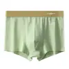 Roupa Íntima Masculina Confortável Boxer Listrado Carta Respirável Roupa Íntima Blocos de Cor Boxer Masculino Shorts de Cintura Média Verão