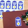 Atacado em Estoque 10 Peças/Folha de Adesivos Retangulares Florais Irregulares Adesivos para Fechar Caixa de Presente Adesivos Adesivos para Embalagem