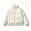 Jaqueta de Trabalho Masculina com Gola Alta de Algodão Inverno Acolchoada Curta Casaco de Algodão Multi-bolsos Solto Quente Roupa Exterior Masculina