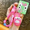Llavero con colgante de pantuflas de animales pequeños, creativo, para bolso de mujer, llavero de coche, máquina de garras, regalo al por mayor