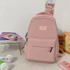 Mochila Escolar Novo Estilo Transfronteiriça para Alunas, Grande Capacidade, Mochila Estilo Ins, Mochila de Nicho Simples e Elegante