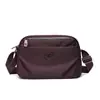 Bolso Cruzado Transfronterizo de Múltiples Compartimentos de Gran Capacidad para Mujer 2025 Nuevo Bolso de Hombro Simple Casual Bolso de Nylon Impermeable