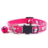 Collar de dibujos animados de pez gato lindo de 1 cm con cascabel, collar de jersey para perro anti-pérdida, decoración de hebilla de gato para collar de gato