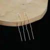 Acessórios para Joias DIY Atacado Grampo de Cabelo Pequeno Ondulado em Forma de U Ornamento de Cabelo Material Principal para Grampos de Cabelo Direto do Fabricante