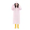 Capa de Chuva Infantil de Bolinhas, Capa de Chuva Longa Impermeável Estampada para Alunos do Ensino Fundamental I e II, Poncho de Chuva para o Corpo Inteiro para Dias Chuvosos