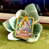 Gran Venta Tíbet Nepal Puro Pintado a Mano Thangka Tara Blanca Núcleo de Tarjeta 4x5