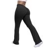Europeo y Americano Transfronterizo 2024 Pantalones Acampanados Melocotón Yoga para Mujer Cintura Alta Cadera Ajustada Pierna Ancha Pantalones de Fitness para Mujer