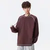 Camiseta antibacteriana de manga larga para hombre, nueva colección otoño 2026, top deportivo casual para hombre con patrón de gofre, sudadera holgada para hombre