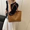 Bolso de Mujer Nuevo Versátil Moderno de Gran Capacidad con un Diseño Único, Bolso Tote de un Solo Hombro, Bolso de Mano, Bolso de Mano Retro Estilo Cesta