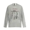 Ropa para Hombre Beijie 2026 Primavera Nuevo Estampado Creativo Cuello Redondo Manga Larga Camiseta Pulóver Moderno para Hombre Camiseta Base Superior