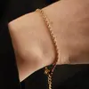 Cadena retorcida de acero inoxidable chapada en oro de 18 quilates, Cadena unisex de acero de titanio estilo hip-hop que no se decolora, Collar para parejas