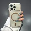 Transfórmate al Instante en una Ventana Grande con Funda Magnética para Teléfono con Patrón de Mezclilla Adecuada para Apple 17Promax Tendencia 15 Tacto de Piel 13/14/16