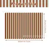 Papel Perlado Temático de Rayas Wx 17g Papel de Envoltura a Prueba de Humedad para Dulces de Regalo Papel de Seda Decorativo de Rayas de Colores