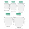 Atacado do Fabricante Vasos Quadrados para Flores, Recipientes Simples para Vasos de Flores, Vasos para Plantas de Exterior, Vasos para Flores de Imitação de Porcelana, Vasos Espessos de Plástico para Mudas
