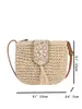Bolso Tejido Calado para Mujer, Bolso Cruzado Casual Estilo Vacacional, Nuevo Modelo 2026, Bolso Tejido de Paja para Mujer con un Toque de Lujo