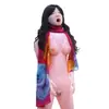 Boneca Inflável VaHppy Posição em pé/sentada cunnilingus Sexo oral /sexo anal Cabelo implantado seios de silicone