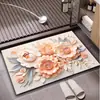 Tapete de Banheiro de Lama Diatomácea Absorvente de Água Macio Secagem Rápida Antiderrapante Tapete de Chão para Entrada Porta de Banheiro Tapete