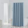 Cortina de ducha de lino sintético personalizada transfronteriza, cortina divisoria para baño, sencilla y moderna, impermeable y antimoho.