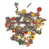 Miles de pulseras elásticas italianas joyería gota de pegamento joyería pequeña caja de cristal joyería flotante 6-10MM