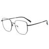 Gafas de miopía de moda retro con montura grande para hombres y mujeres, gafas ultraligeras de negocios de titanio con montura completa, gafas planas al por mayor