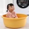 Lavabo doméstico grande y grueso para bebés y niños, lavabo de baño extra grande y grueso, lavabo redondo de plástico