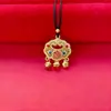 Estilo Chino Aleación Antigua Candado de Longevidad Candado Ruyi Colgante de Collar Hueco Regalo para Hombres y Mujeres Accesorios Decorativos