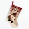 Calcetín de Navidad Transfronterizo Nuevo Bolsas de Dulces Decoraciones Bolsa de Dulces Bolsa de Regalo de Navidad Decoración del Hogar Decoraciones de Ambiente