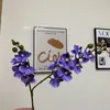 Mini Filme de Mão 2 Garfos Phalaenopsis Flor Artificial Floricultura Avançada Decoração Sala de Estar Mesa de Centro Gabinete de TV Decoração