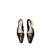Sandalias Elegantes Negras de Tacón Alto con Punta Cuadrada y Cerradas, Zapatos de Hada, Novedad Verano 2026 Estilo Francés, Adecuadas para Combinar con Vestidos, Zapatos de Una Sola Tira sin Espalda