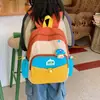 Mochila infantil nueva con bloques de color, linda y ligera, adecuada para estudiantes de primaria, niños y niñas, mochila para viajes de bebés y jardín de infantes