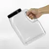 Fabricante barril Oiler de plástico portátil de 5 litros diámetro grande cuadrado transparente frasco para polvo de curry chile