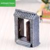 Musgo micro paisagem criativa planta verde zakka resina verde tijolo telha porta de superfície (porta aberta) ornamentos decorativos