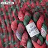 Hilo de lana Basolan teñido a mano, de grosor medio, teñido en degradado, para tejido a mano de fantasía, suéteres, bufandas y chales DIY, 100g