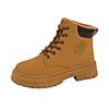 Botas Martin de caña alta con forro polar de invierno para mujer, botas cortas combinables de estilo coreano, zapatos de algodón grueso y cálido, botas de nieve para mujer MDX01-1